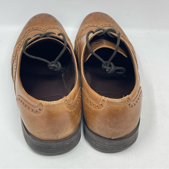 Cole Haan Ross Dustin Shoes Mens 12 M Brown Leather Wingtip Oxford Casual - Picture 9 of 14